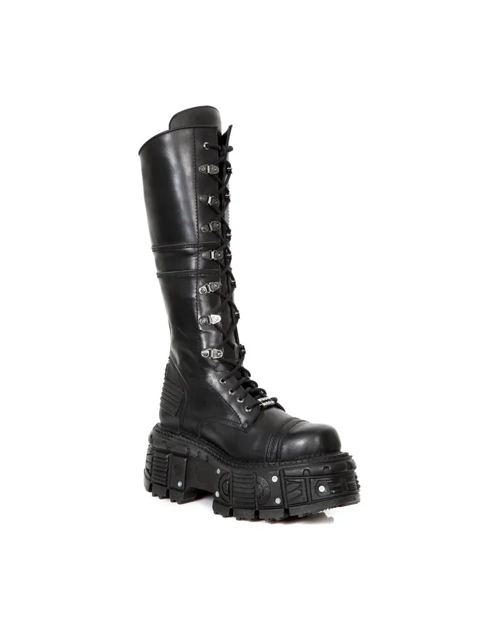 Boots New Rock WomenMen High Boot Imperfect With Laces MTank004C5