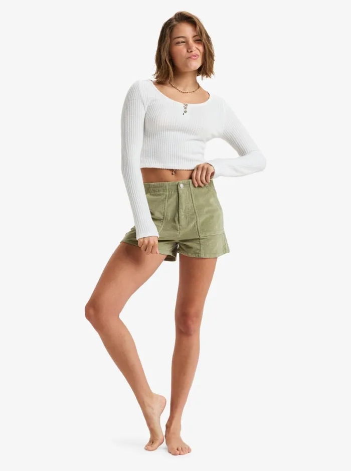Born With It 8211 Crop Top Egret Women Roxy TShirts and Tops