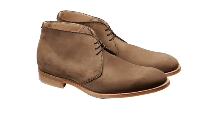Burwick 8211 Brown Nubuck Mens Barker Shoes Mens Boots