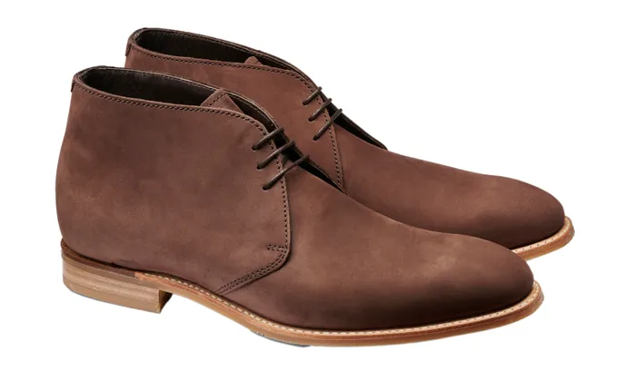Burwick 8211 Brown Nubuck Mens Barker Shoes Mens Boots