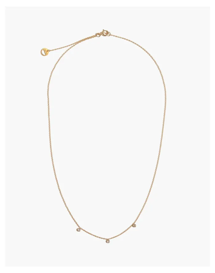 BYCHARI 3 DIAMOND NECKLACE Gold Women Madewell Fine Jewelry