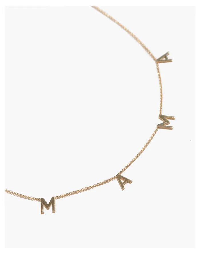 BYCHARI ESSENTIAL MAMA NECKLACE Gold Women Madewell Necklaces