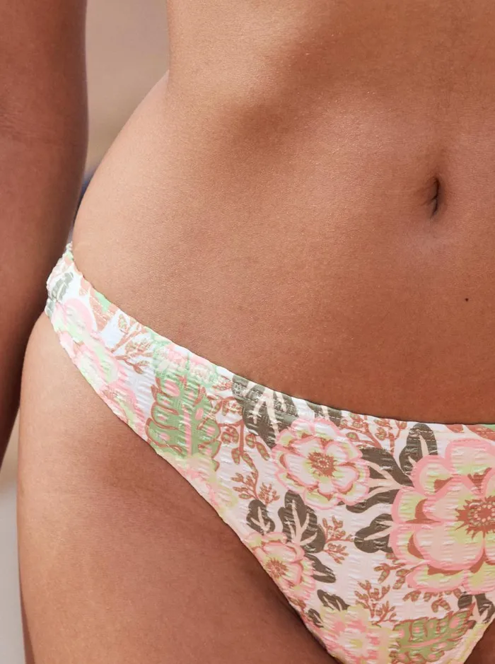 Canarias 8211 Moderate Coverage Bikini Bottoms Oil Green Wild Flower Swim Women Roxy Bikinis