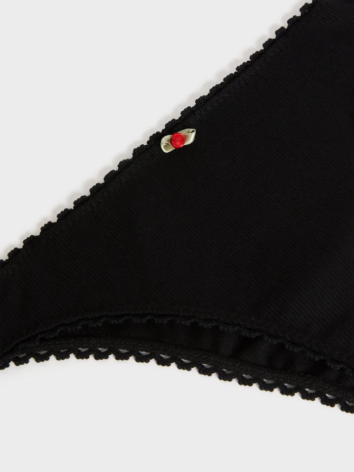 Carmen Panties Uni Noir Women Lingerie Rouje