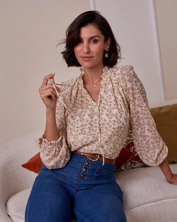 Carmica Leaves Blouse Raw Women Polin Et Moi Blouses And Shirts