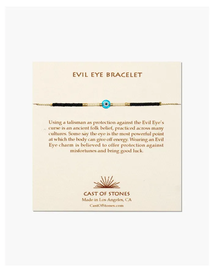 Cast Of Stones Evil Eye Bracelet In Turquoise And White Blue Multi Women Madewell Bracelets
