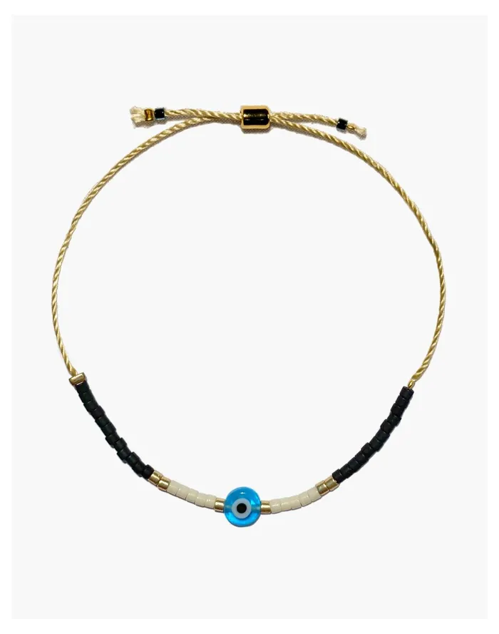 Cast Of Stones Evil Eye Bracelet In Turquoise And White Blue Multi Women Madewell Bracelets