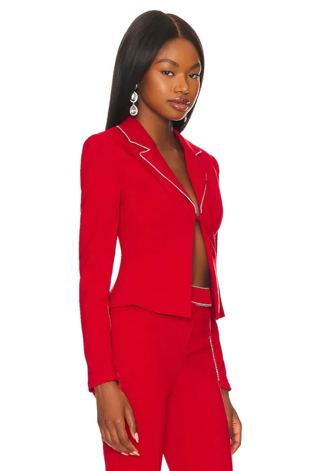Catalina Micro Jacket Cherry Red Women Lovers Friends Jackets and Coats