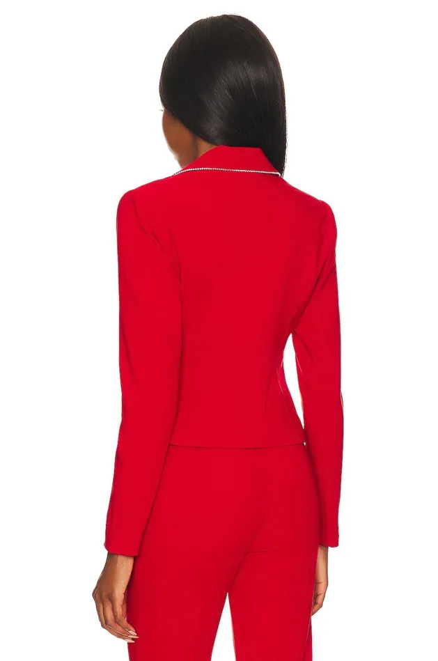 Catalina Micro Jacket Cherry Red Women Lovers Friends Jackets and Coats