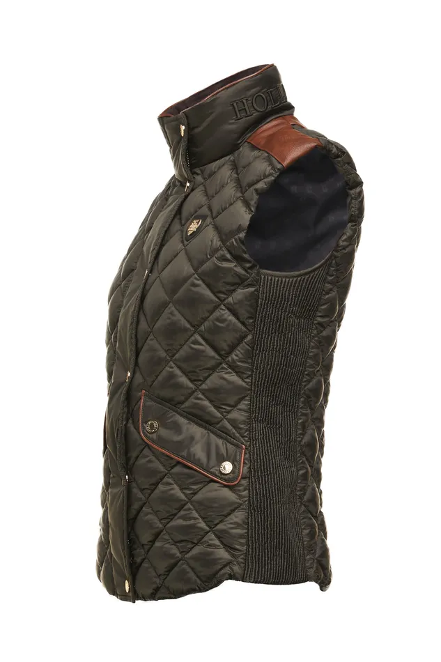 Charlbury Quilted Gilet Heritage Khaki Women Holland Cooper Gilets Charlbury Quilted Gilet Heritage Khaki Women Holland Cooper Gilets