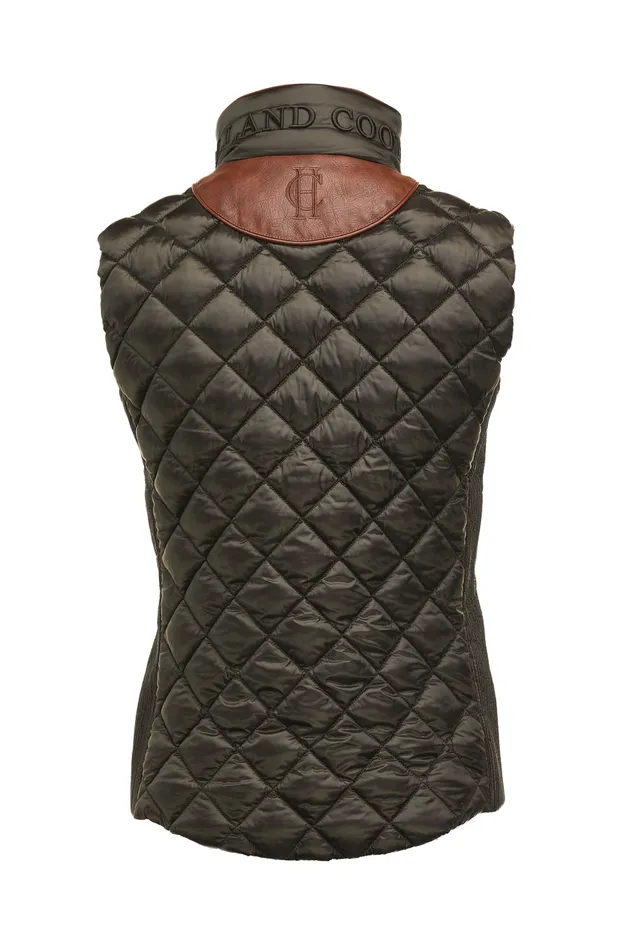 Charlbury Quilted Gilet Heritage Khaki Women Holland Cooper Gilets Charlbury Quilted Gilet Heritage Khaki Women Holland Cooper Gilets