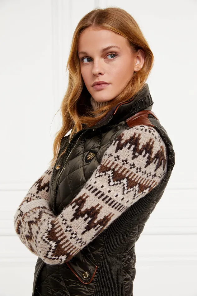 Charlbury Quilted Gilet Heritage Khaki Women Holland Cooper Gilets Charlbury Quilted Gilet Heritage Khaki Women Holland Cooper Gilets