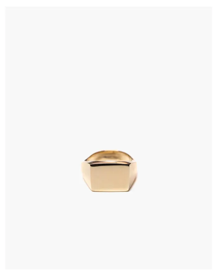 Charlotte Cauwe Studio Brass Delicate Signet Ring Gold Women Madewell Rings Charlotte Cauwe Studio Brass Delicate Signet Ring Gold Women Madewell Rings