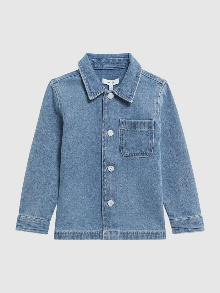Children Colorado Denim Jacket Light Blue Reiss Shirts