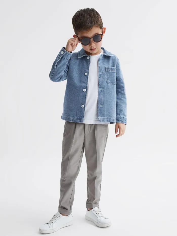 Children Colorado Denim Jacket Light Blue Reiss Shirts