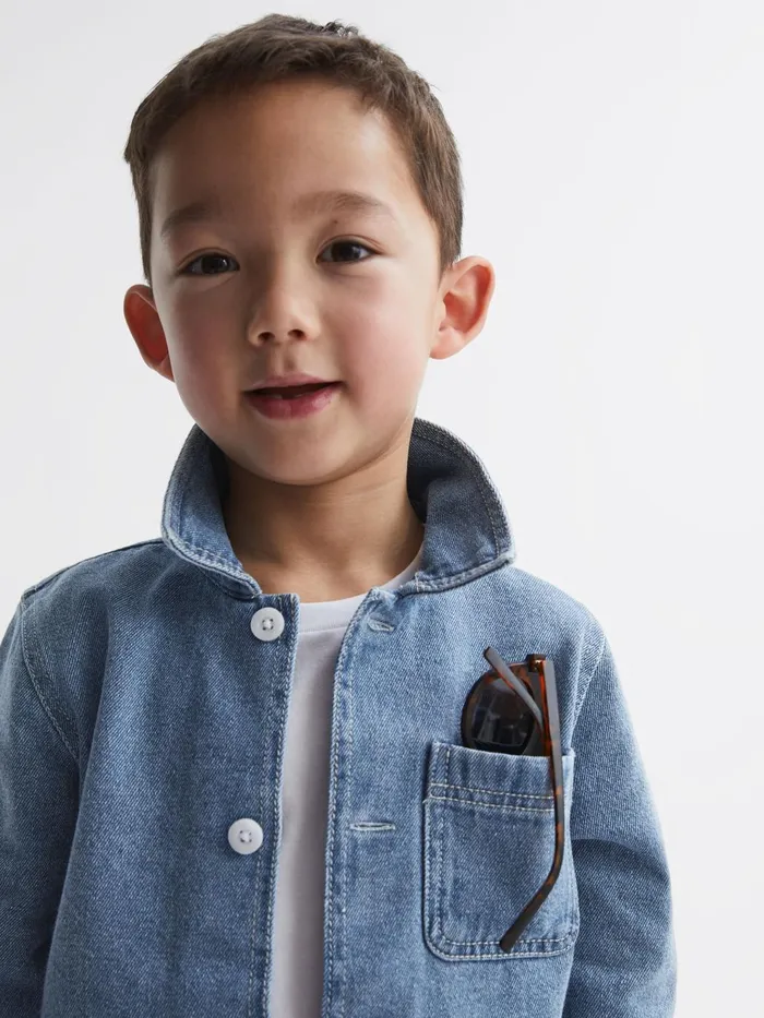 Children Colorado Denim Jacket Light Blue Reiss Shirts