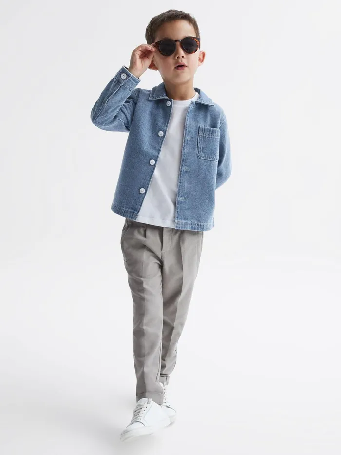 Children Colorado Denim Jacket Light Blue Reiss Shirts
