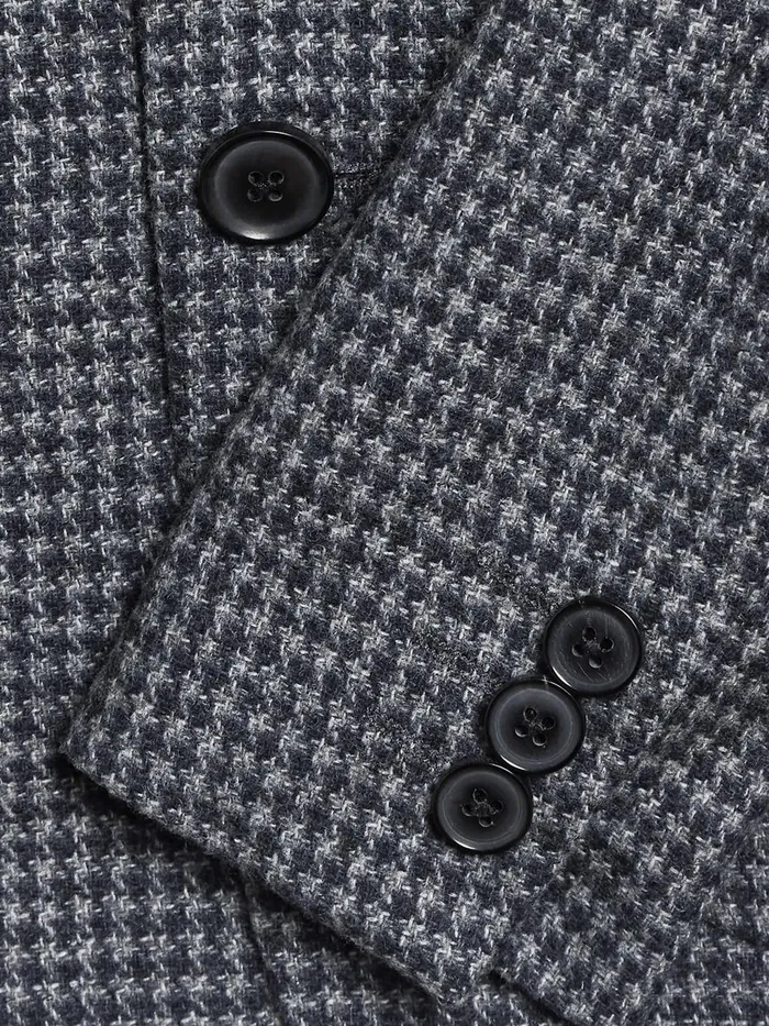 Children Progress Junior Puppytooth Single Breasted Blazer Navybrown Puppytooth Reiss Coats and Jackets