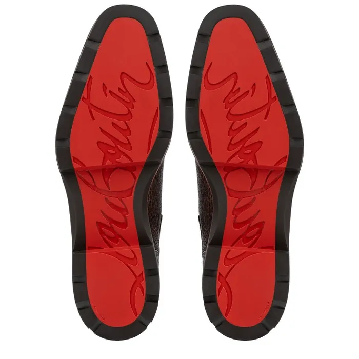 Christian Louboutin Boots Men Alpinosol Boots 8211 Grained Calf Leather 8211 Corteccia