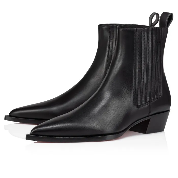 Christian Louboutin Boots Women Cheliviss Low Boots 8211 Calf Leather 8211 Black