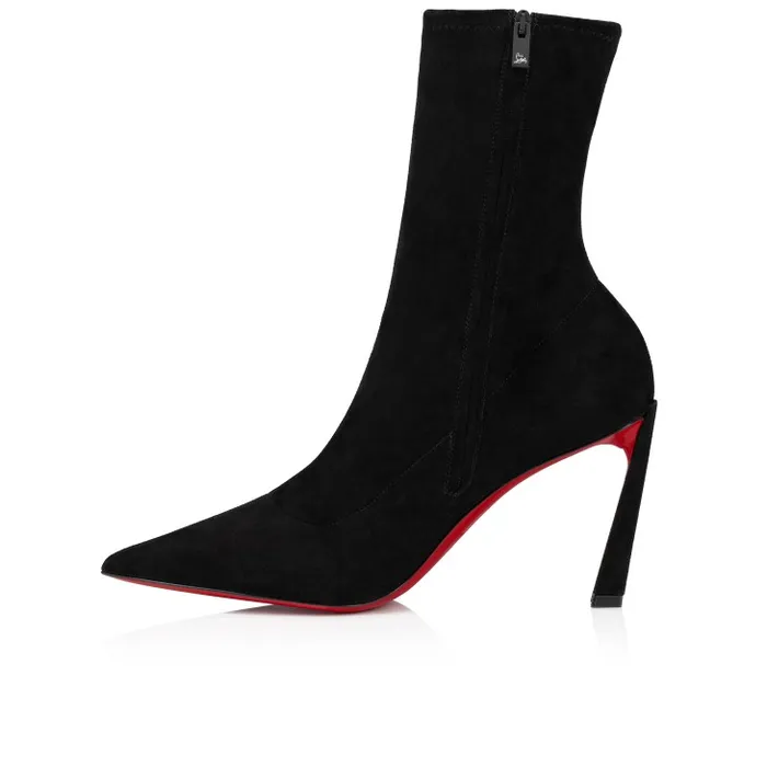 Christian Louboutin Boots Women Condora Stretch 85 Mm Boots 8211 Veau Velours 8211 Black