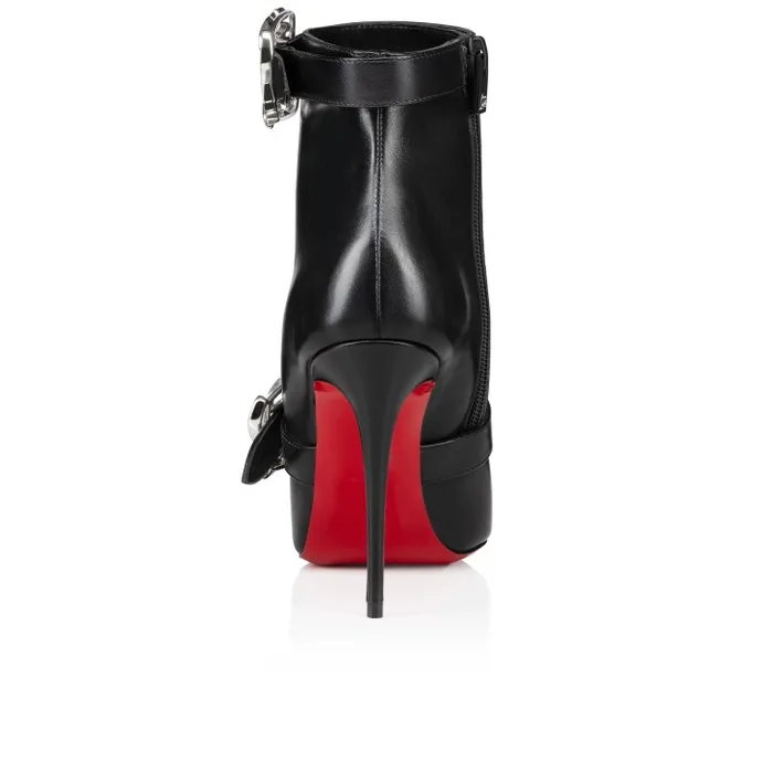 Christian Louboutin Boots Women Giddylina Booty 100 Mm Low Boots 8211 Calf Leather 8211 Black