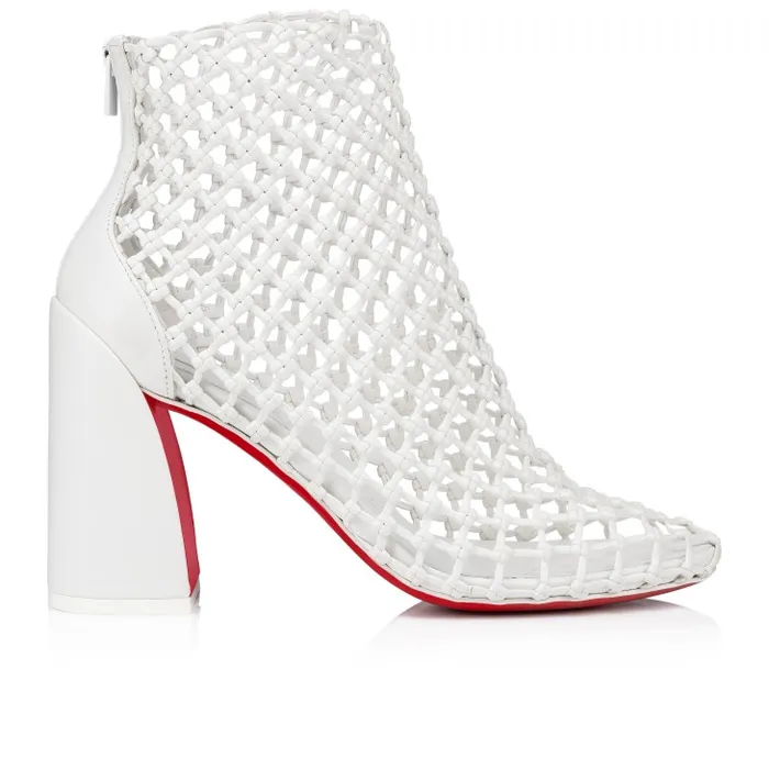 Christian Louboutin Boots Women Porlibooty 85 Mm Low Boots 8211 Nappa Leather 8211 Bianco