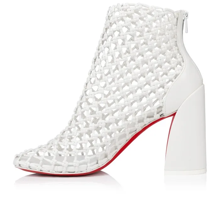 Christian Louboutin Boots Women Porlibooty 85 Mm Low Boots 8211 Nappa Leather 8211 Bianco