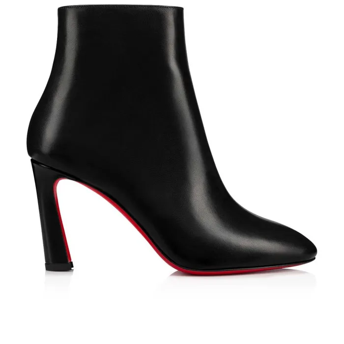 Christian Louboutin Boots Women So Eleonor 85 Mm Low Boots 8211 Calf Leather 8211 Black