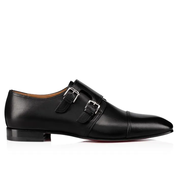 Christian Louboutin Buckles and Laceups Men Mortimer Buckle Shoes 8211 Calf Leather 8211 Black