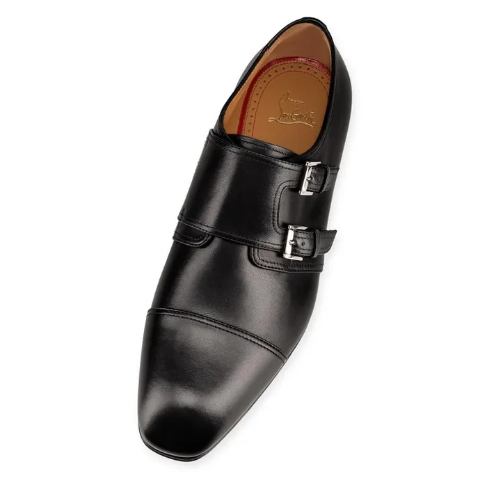 Christian Louboutin Buckles and Laceups Men Mortimer Buckle Shoes 8211 Calf Leather 8211 Black