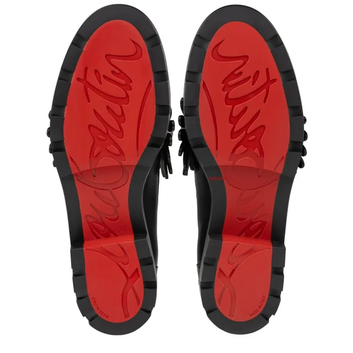 Christian Louboutin Flats and Loafers Women Flora Moc Loafers 8211 Nappa Leather And Suede 8211 Black