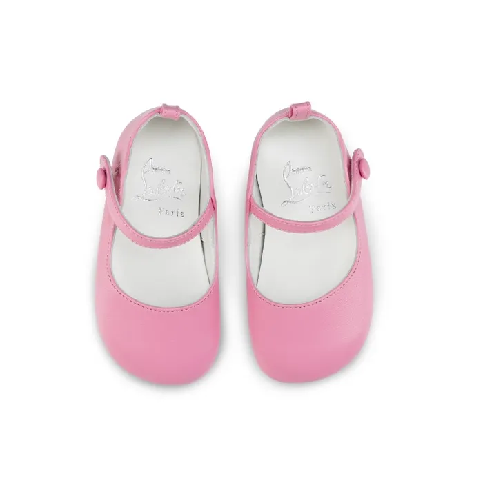 Christian Louboutin Girls Kids Baby Love Chick Ballerinas 8211 Nappa Leather 8211 Calipso 8211 Baby