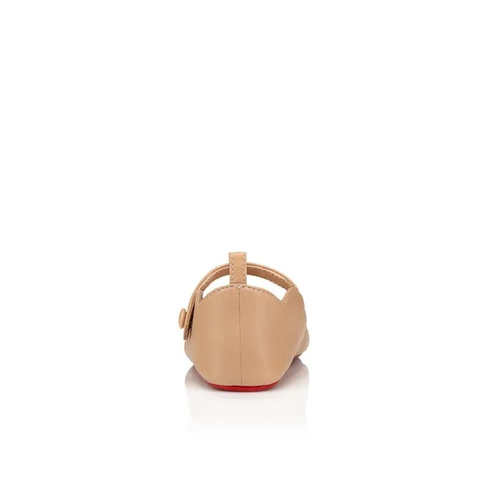 Christian Louboutin Girls Kids Baby Love Chick Ballerinas 8211 Nappa Leather 8211 Nude 1 8211 Baby