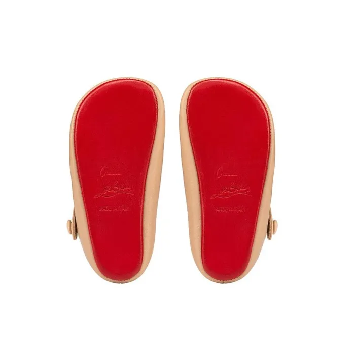 Christian Louboutin Girls Kids Baby Love Chick Ballerinas 8211 Nappa Leather 8211 Nude 1 8211 Baby