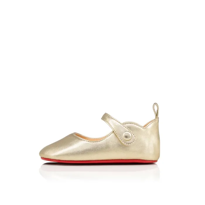 Christian Louboutin Girls Kids Baby Love Chick Ballerinas 8211 Nappa Leather 8211 Platine 8211 Baby