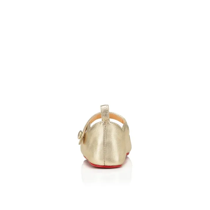 Christian Louboutin Girls Kids Baby Love Chick Ballerinas 8211 Nappa Leather 8211 Platine 8211 Baby