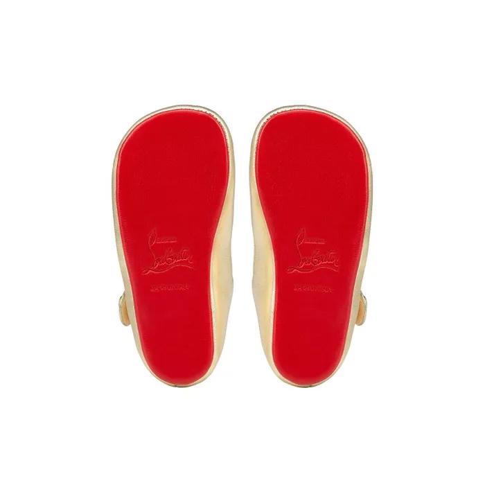 Christian Louboutin Girls Kids Baby Love Chick Ballerinas 8211 Nappa Leather 8211 Platine 8211 Baby