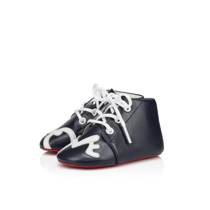 Christian Louboutin Girls Kids Baby Love Derbies 8211 Nappa Leather 8211 Navy 8211 Baby