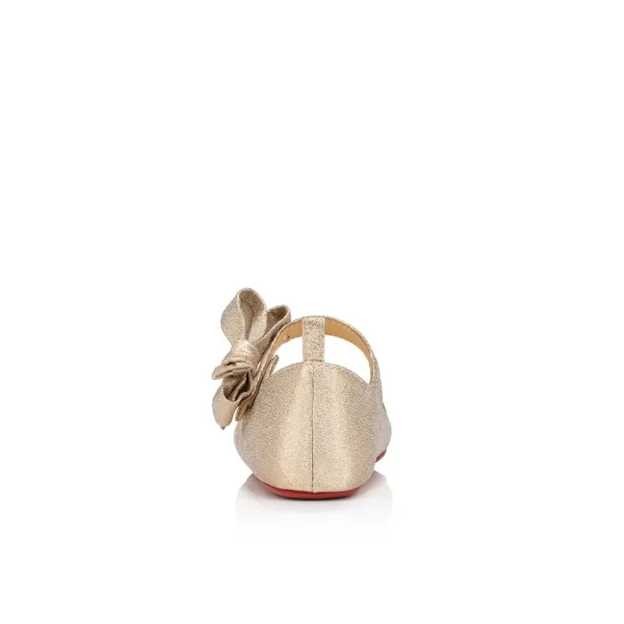 Christian Louboutin Girls Kids Lou Babe Ballerinas 8211 Lurex 8211 Gold 8211 Baby
