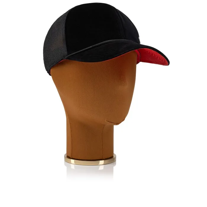 Christian Louboutin Hats WomenMen Aliochitto Trucker Hat 8211 Velvet 8211 Black
