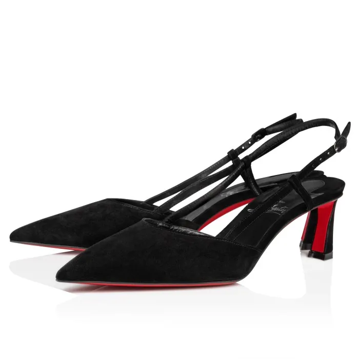 Christian Louboutin Pumps Women Condoroline 55 Mm Sling Back Pumps 8211 Veau Velours 8211 Black
