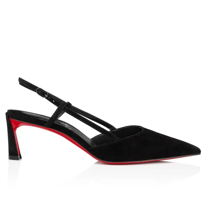 Christian Louboutin Pumps Women Condoroline 55 Mm Sling Back Pumps 8211 Veau Velours 8211 Black
