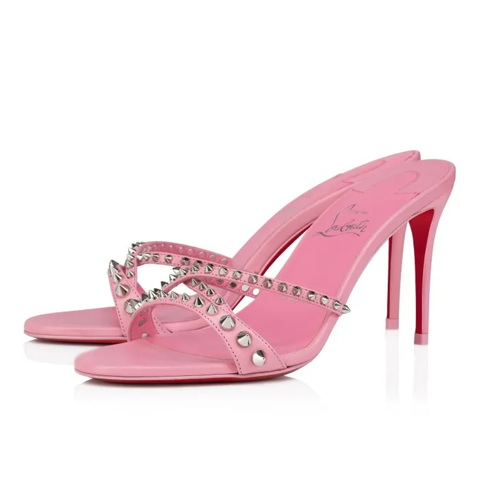 Christian Louboutin Sandals and Slides Women Tatoosh Spikes 85 Mm Mules 8211 Kid Leather And Spikes 8211 Calipso