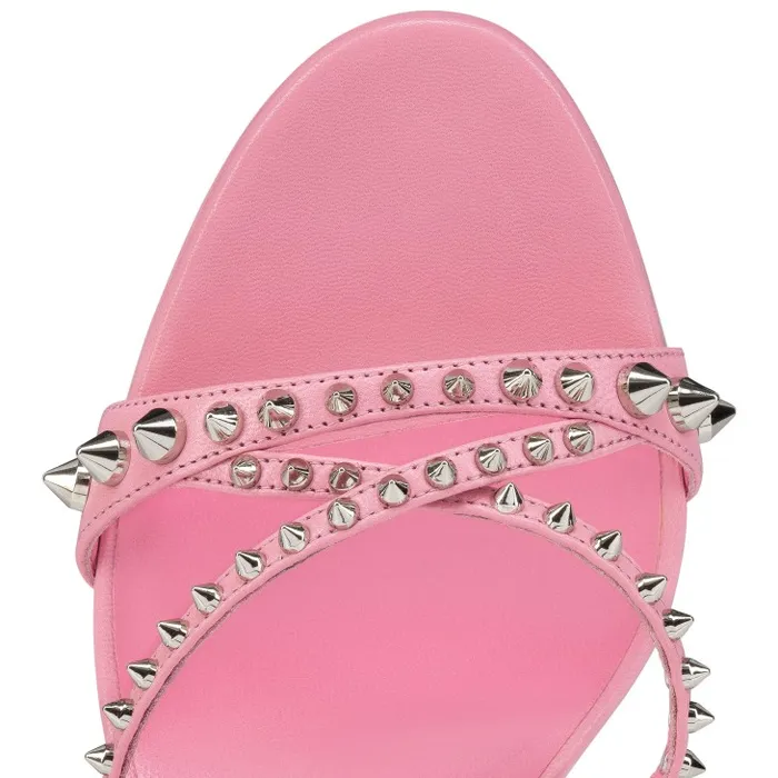 Christian Louboutin Sandals and Slides Women Tatoosh Spikes 85 Mm Mules 8211 Kid Leather And Spikes 8211 Calipso
