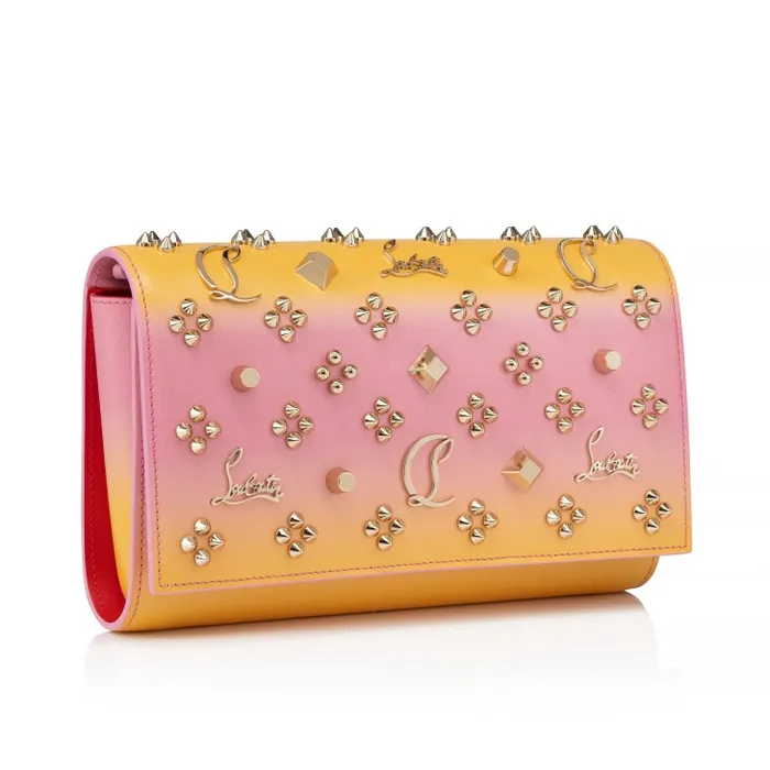 Christian Louboutin Shoulder Bags Women Paloma Clutch 8211 Gradient Calf Leather And Spikes Loubinthesky 8211 Degraftersun