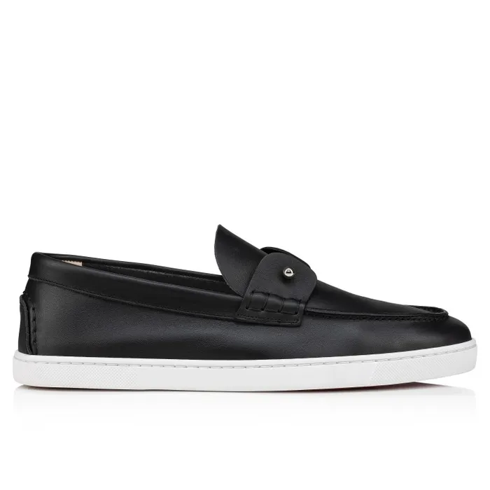 Christian Louboutin Sneakers Men Chambeliboat Boat Shoes 8211 Calf Leather 8211 Black