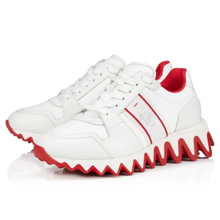 Christian Louboutin Sneakers Women Nastroshark Sneakers 8211 Calf Leather And Cotton 8211 White