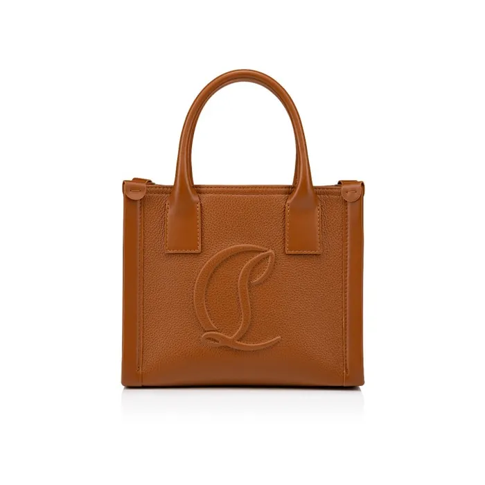 Christian Louboutin Totes Women By My Side Mini Tote Bag 8211 Grained Calf Leather 8211 Cuoio