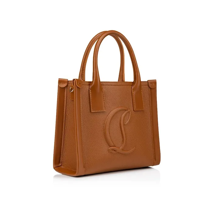 Christian Louboutin Totes Women By My Side Mini Tote Bag 8211 Grained Calf Leather 8211 Cuoio